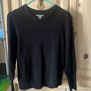 H&m sweater M pleated shoulders &  sparkly material